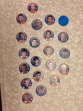 Colección de 17 Tazos de Futbolistas Sport