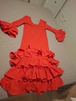 Vestido de flamenca rojo