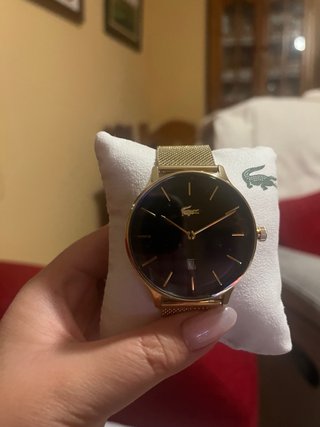 Reloj Lacoste Dorado y Negro