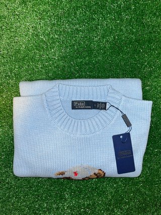Jersey Polo Ralph Lauren Bear Azul Talla S