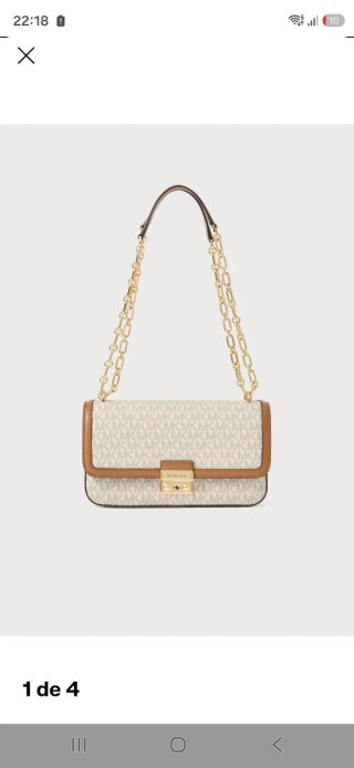 Bolso Tribeca Michael Kors Beige y Marrón