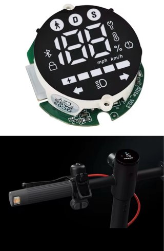Pantalla de tablero para patinete eléctrico