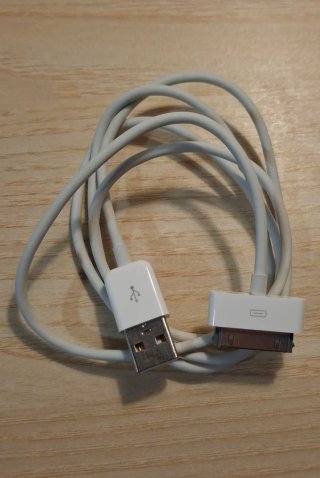 2 Cables originales Apple 30 pines a USB A