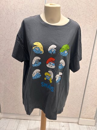 Camiseta Los Pitufos (The Smurfs) Gris