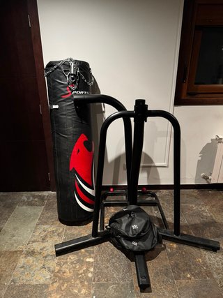 Saco de Boxeo con Soporte y Contrapesos