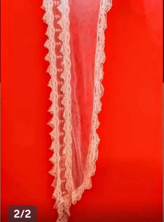 Pañuelo de encaje blanco