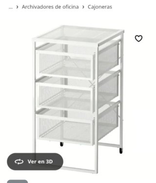 Cajonera IKEA Blanca con Ruedas