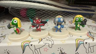 Set de 4 Figuras Gashapon Keroro
