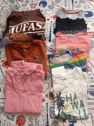 Lote de 8 Camisetas y Sudaderas Talla 11-12