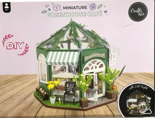 Miniatura Greenhouse Café DIY
