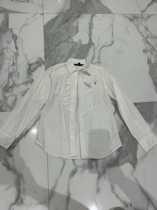 Camisa Blanca Ralph Lauren con Volantes