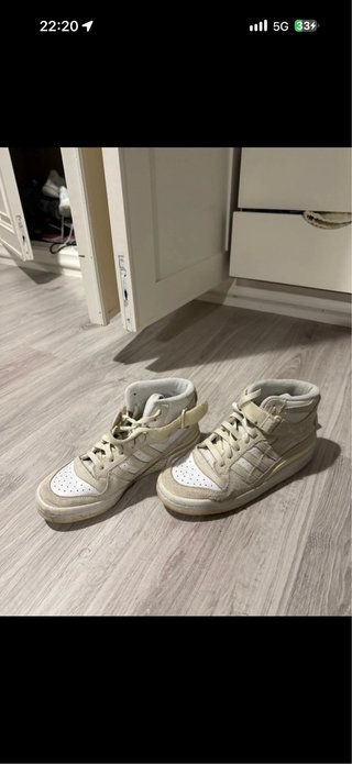 Zapatillas Adidas Altas Beige