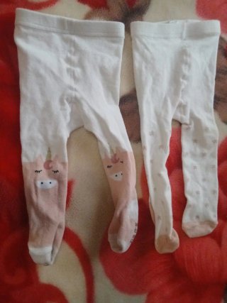 2 Pares de Leotardos Blancos