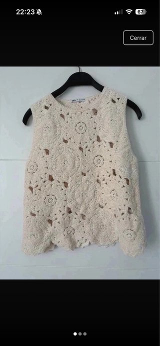 Top de crochet Zara