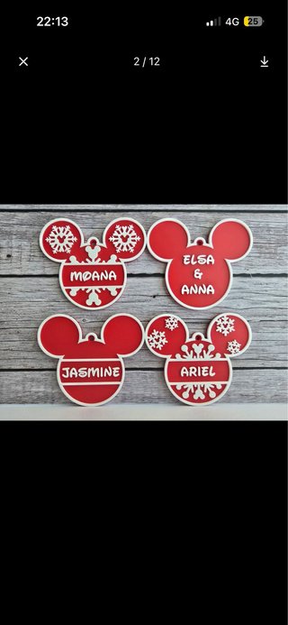 Bolas de Navidad personalizadas Disney