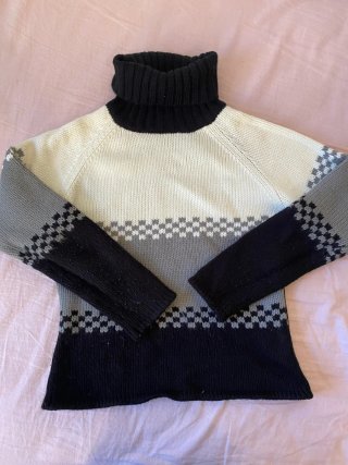 Jersey de punto cuello alto H&W vintage