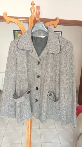 Chaqueta de vestir gris talla 54