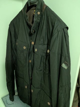 Parka encerada tipo Barbour