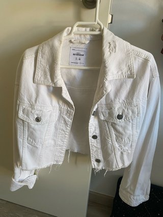 Chaqueta vaquera blanca
