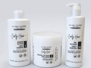 Pack Curly Secret Code (Champú, Mascarilla, Gel)