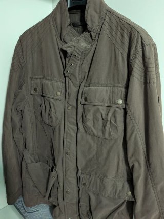 Parka de caballero marrón