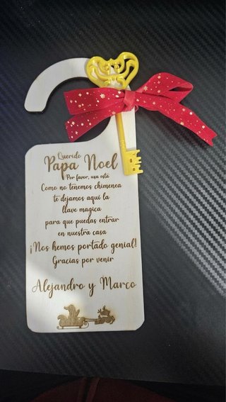 Llave Mágica de Papá Noel Personalizada
