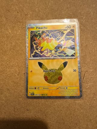 Carta Pokémon Pikachu 30 Aniversario