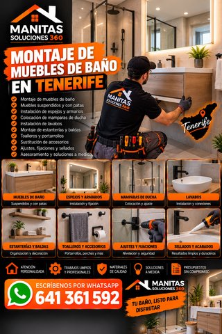 Montaje de Muebles de Baño, Espejos y Mamparas
