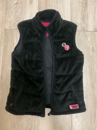 Chaleco Borreguito Banana Moon Negro Talla L