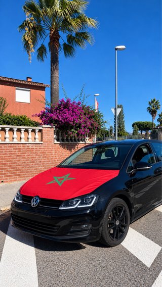 Bandera de Marruecos para Capó de Coche