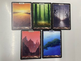Set 5 Tierras Básicas Magic Unhinged