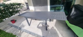 Tavolo allungabile in alluminio 140-240x90