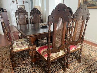 Comedor Neorenacentista Español de Roble