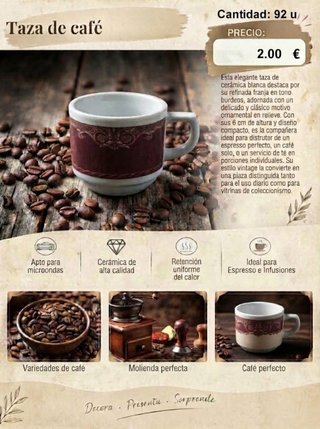 Taza de Porcelana Blanca y Roja de 6 cm.