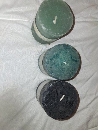 Set de 3 velas decorativas