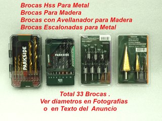 Parkise LOTE Brocas HSS, Madera y Especiales