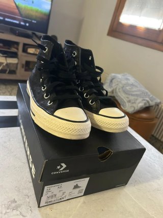 Zapatillas Converse Piel Negras Talla 37