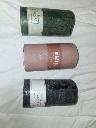 Set de 3 velas decorativas