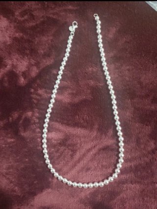 Collar de bolas de plata 925