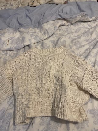 Jersey de punto blanco