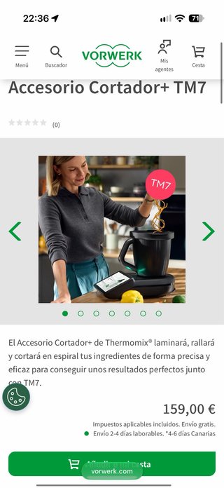 Accesorio Cortador+ para Thermomix TM7