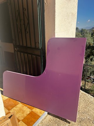 Mesa de escritorio rosa
