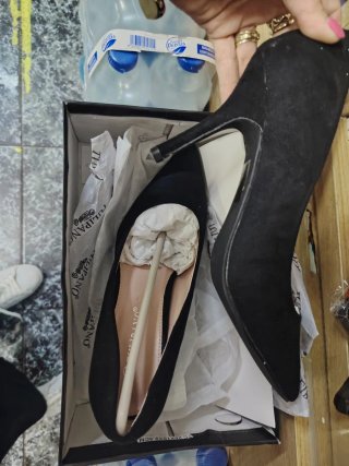 Zapatos de tacón negros Tulipano