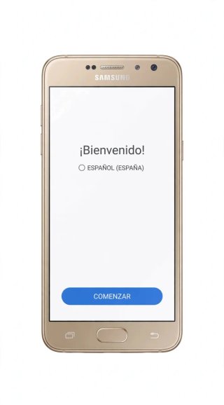Samsung Galaxy J5 Dorado.Con funda personalizada