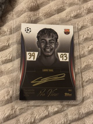 Cromo Topps Pro View Lamine Yamal