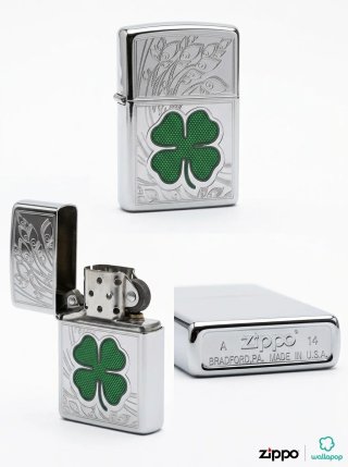 Encendedor Zippo Trébol de la Suerte 2014