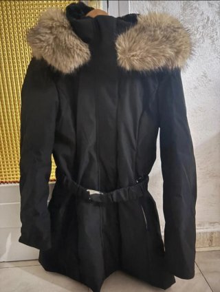 Parka Zara Negra Talla XS