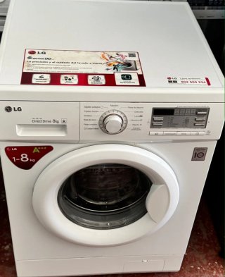 LAVADORA LG DE 8 KILOS EN BLANCO