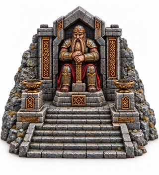 Trono del Rey Enano – Escenografía warhammer
