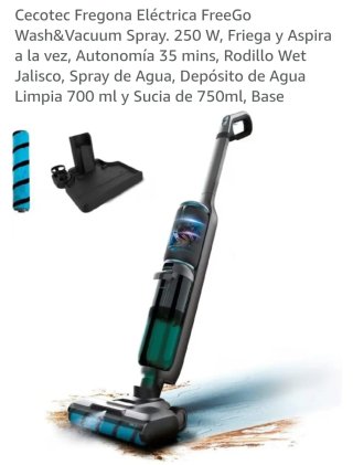 Fregona aspiradora cecotec